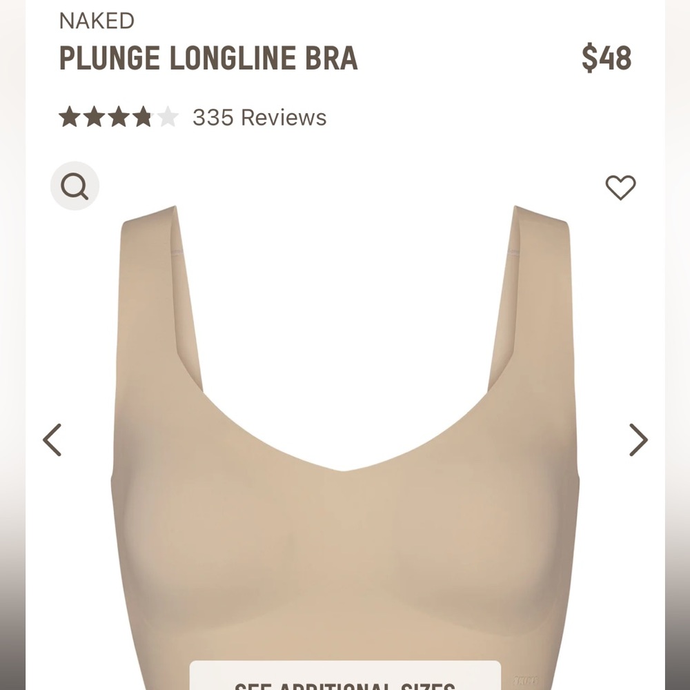 SKIMS NAKED LONGLINE BRA